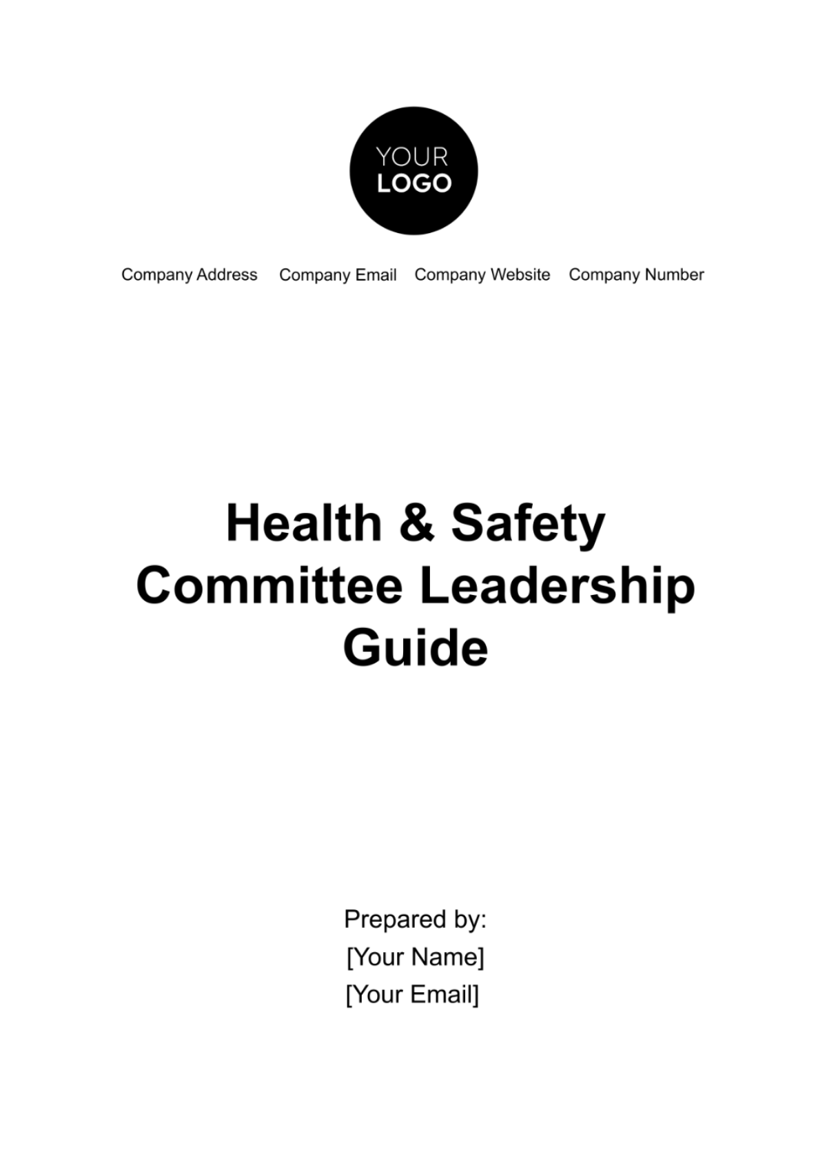 Health & Safety Committee Leadership Guide Template - Edit Online & Download