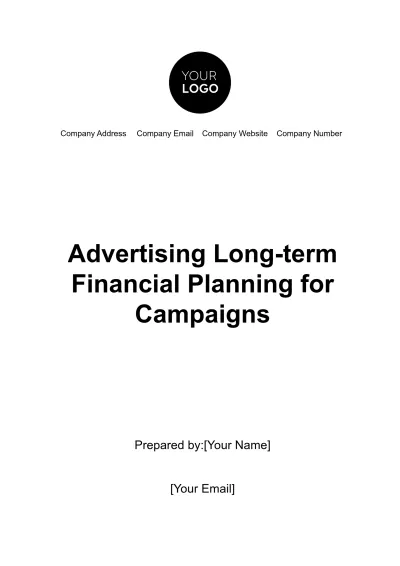 Free Advertising Long-term Financial Planning for Campaigns Template to Edit Online