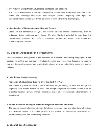 Free Advertising Long-term Financial Planning for Campaigns Template to Edit Online