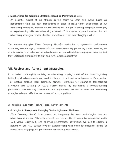 Free Advertising Long-term Financial Planning for Campaigns Template to Edit Online