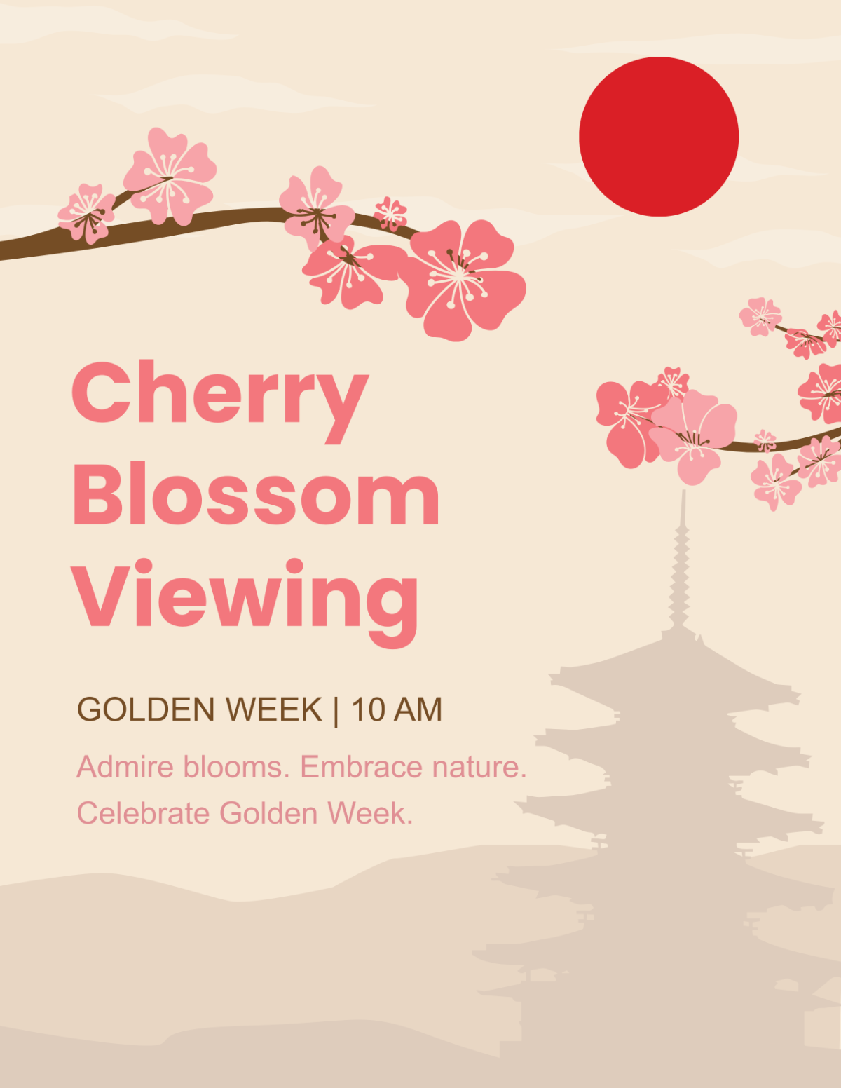 Golden Week Flyer Template Golden Week Flyer Template