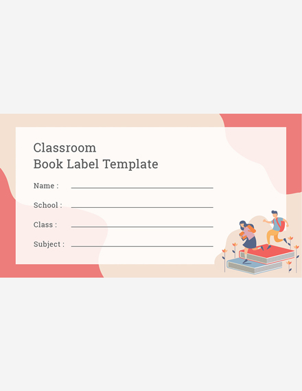 Classroom Book Label Template - Word, PSD | Template.net