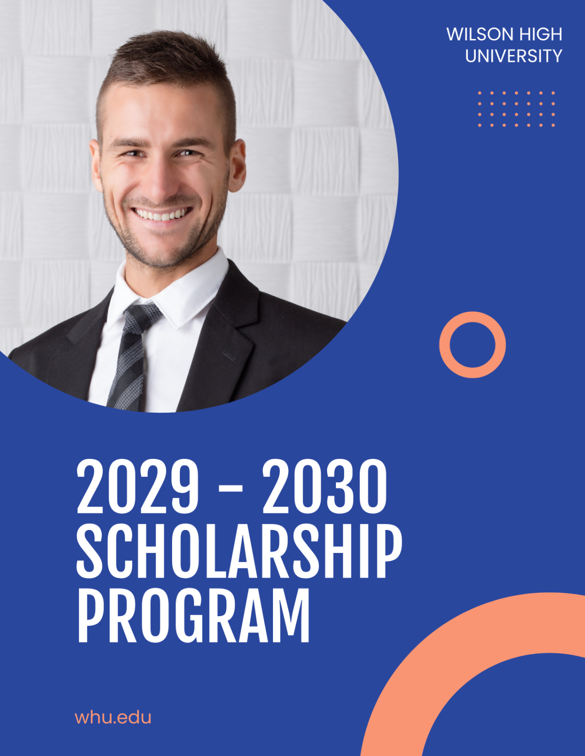 Free University Scholarship Program Flyer Template to Edit Online