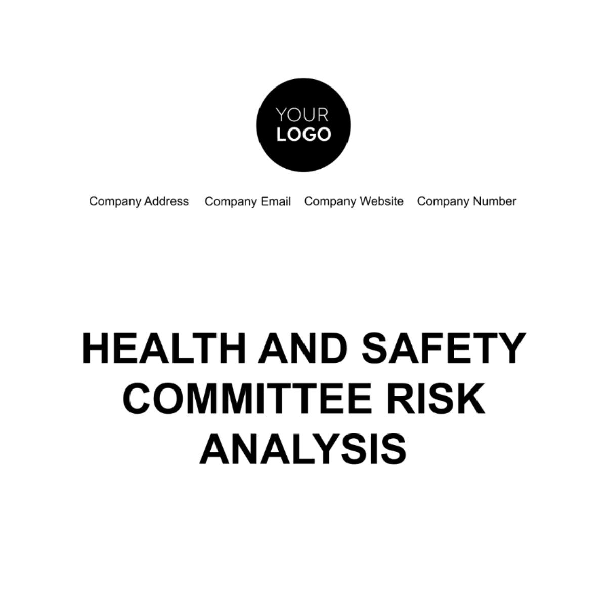 Free Health & Safety Committee Risk Analysis Template