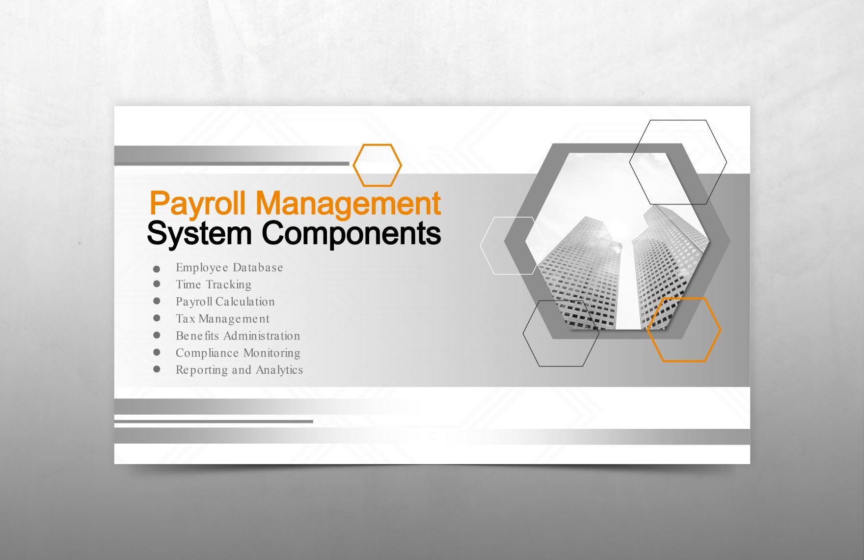 Payroll Management Systems Overview Presentation Template