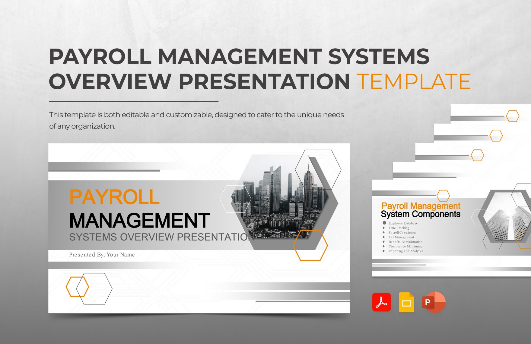 Free Payroll Management Systems Overview Presentation Template in PDF, PowerPoint, Google Slides