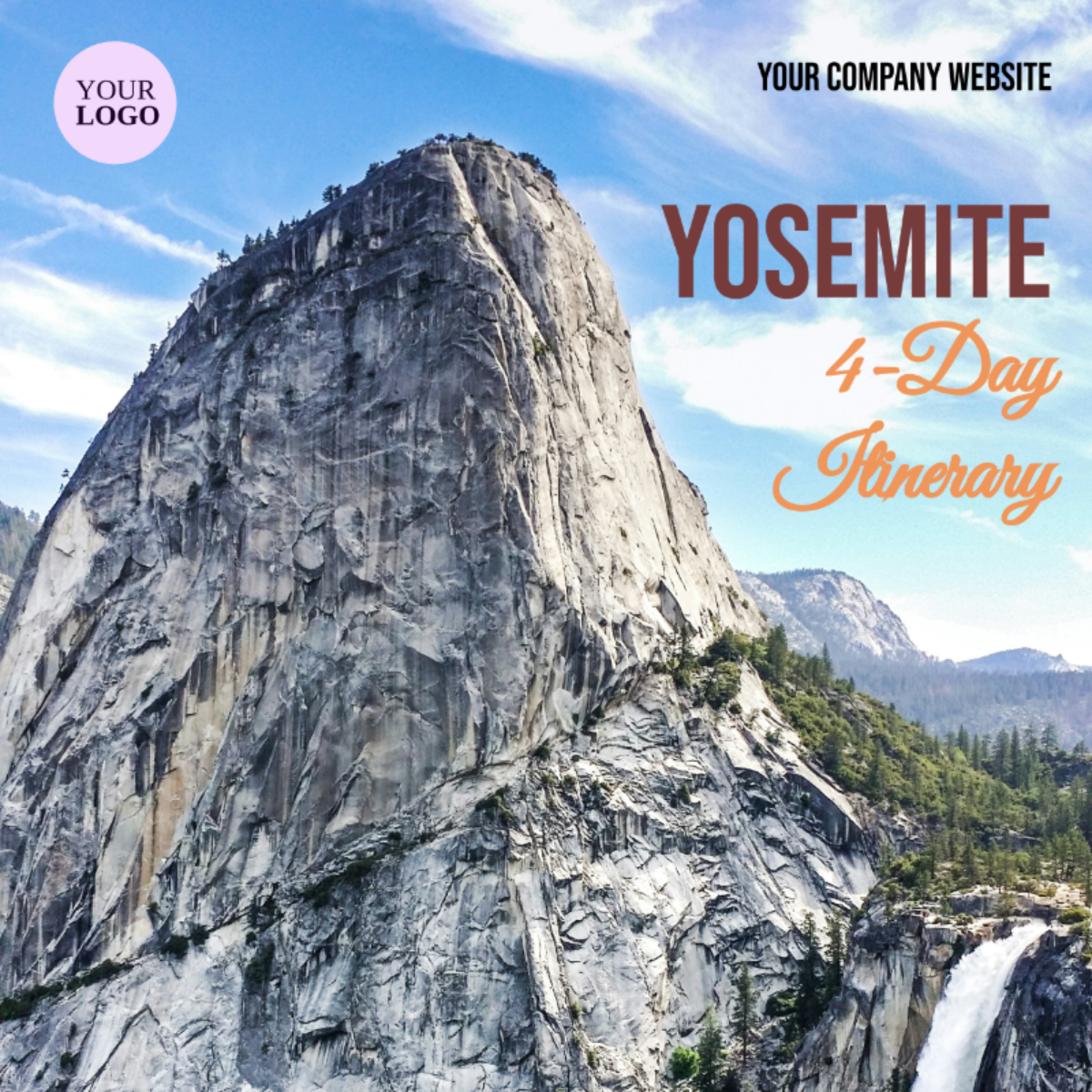 4 Day Yosemite Itinerary Template - Edit Online & Download