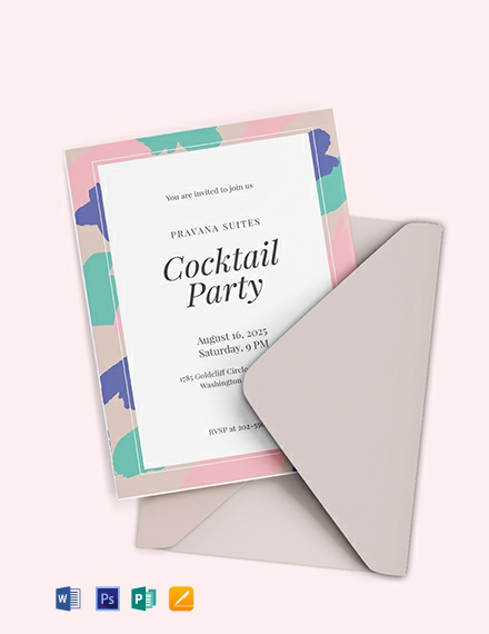 free printable cocktail party invitation template 440x570