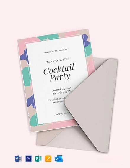 Printable Cocktail Party Invitation Template
