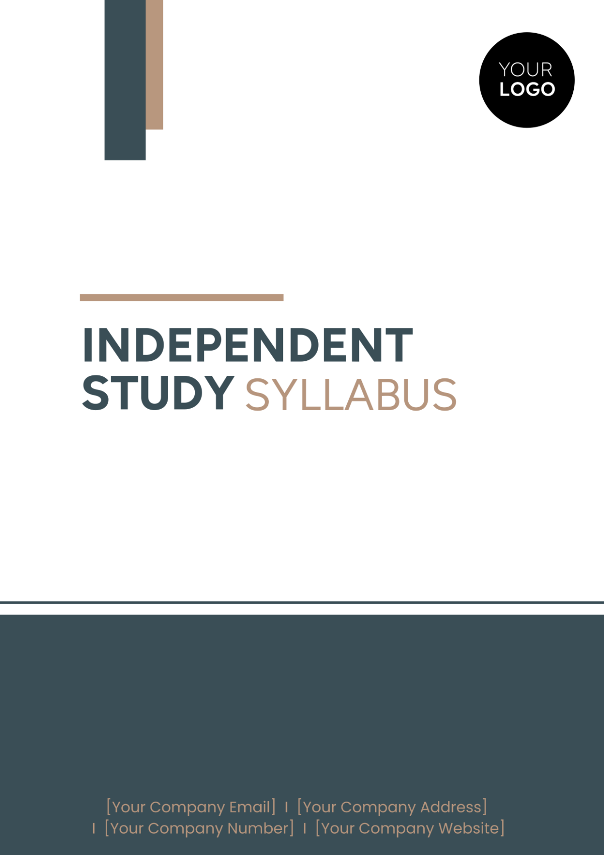 Independent Study Syllabus Cover Page