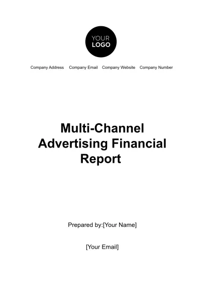 Free Multi-Channel Advertising Financial Report Template to Edit Online
