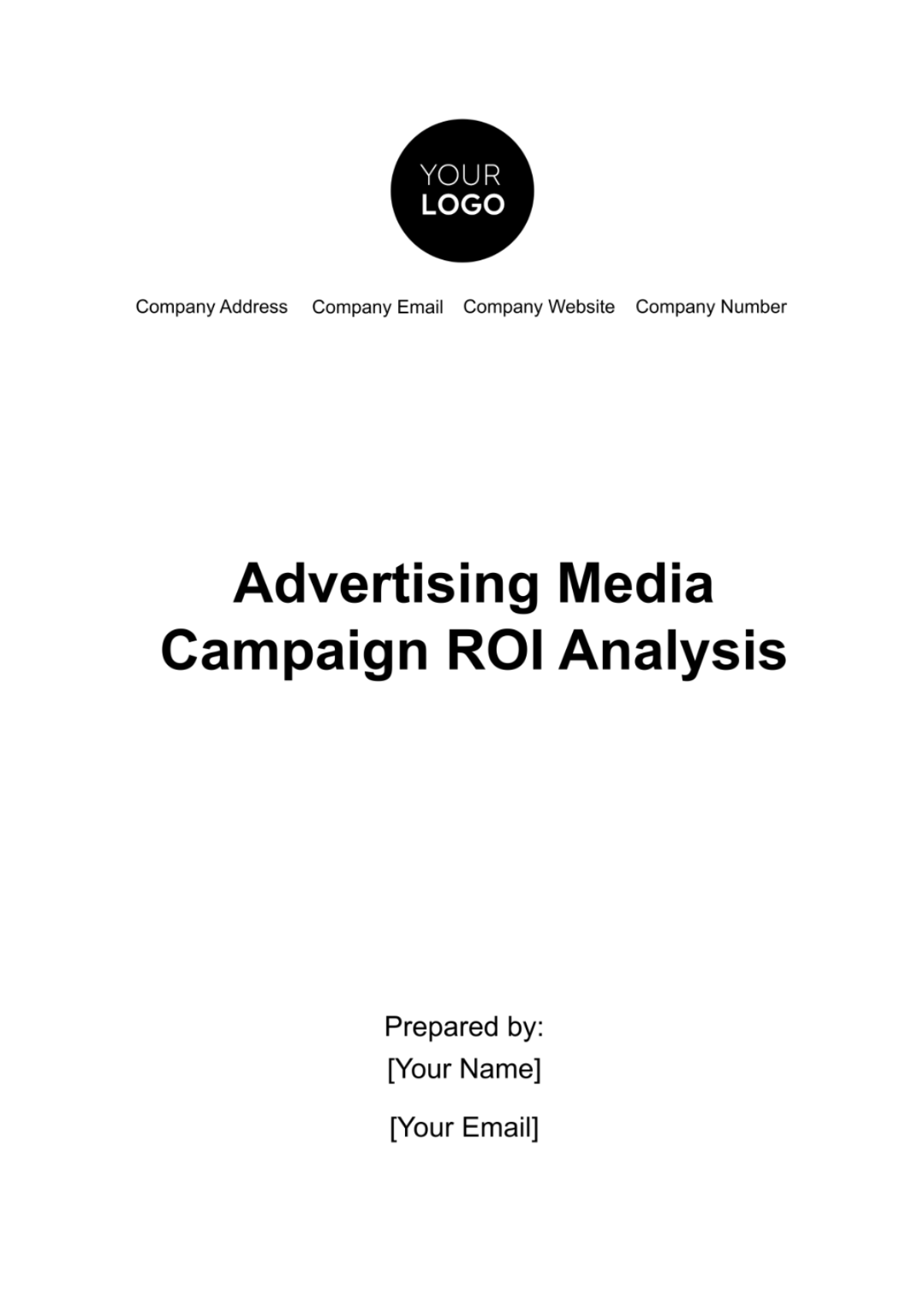 Advertising Media Campaign ROI Analysis Template - Edit Online & Download