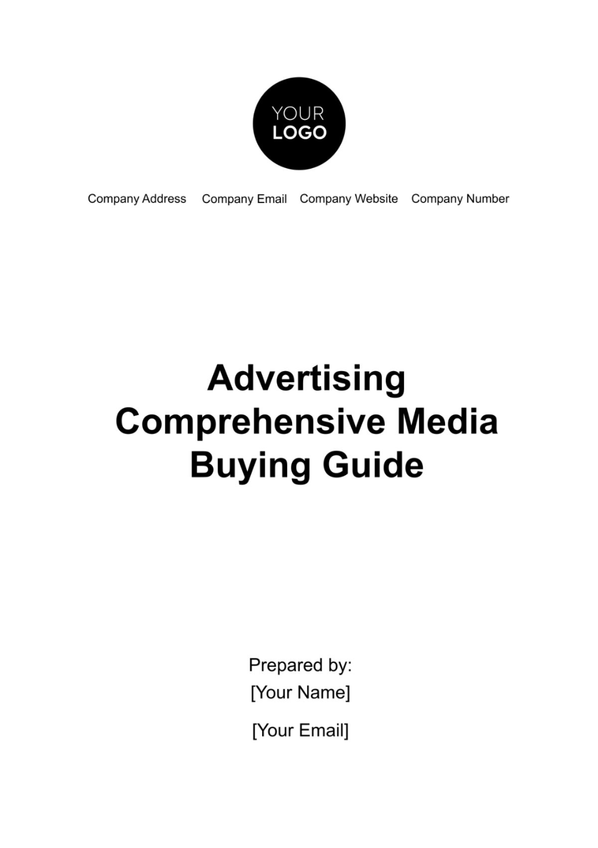 Advertising Comprehensive Media Buying Guide Template - Edit Online & Download