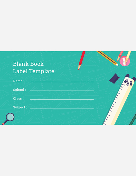 Notebook Book Label Template - Word, PSD | Template.net