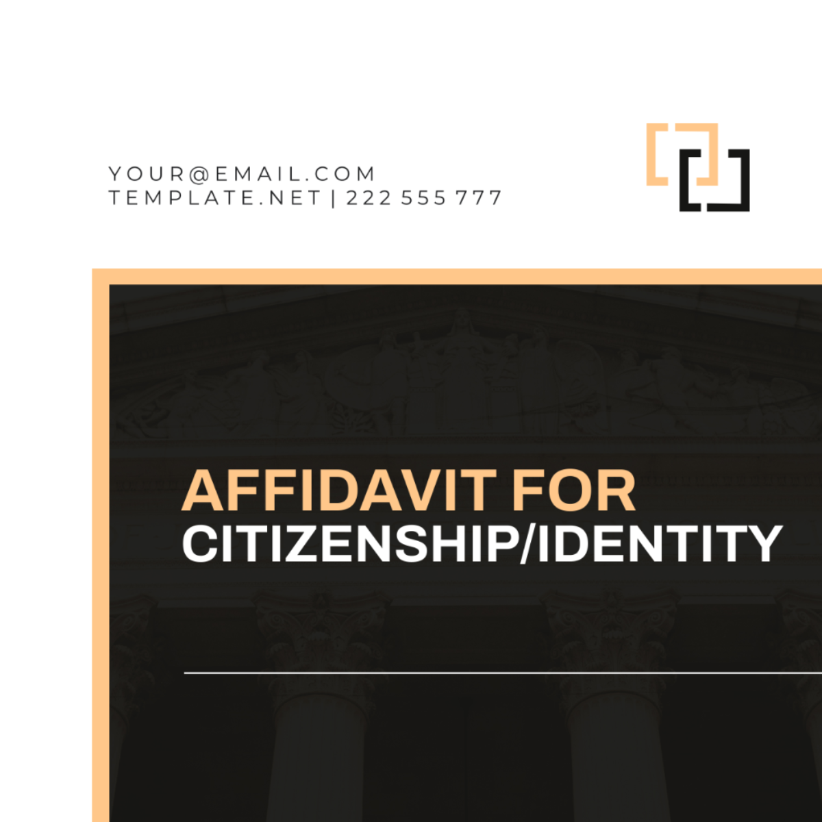 Affidavit For Citizenship/Identity Template