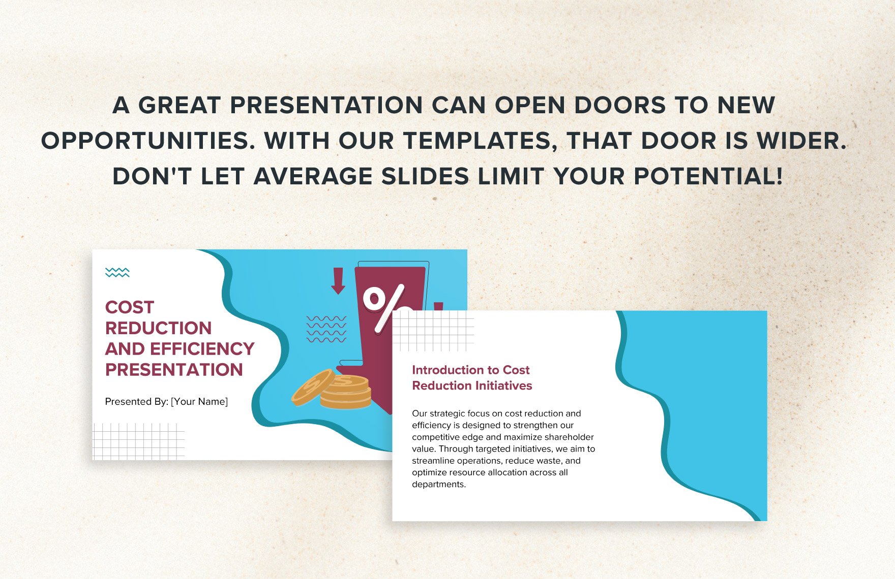 Cost Reduction and Efficiency Presentation Template