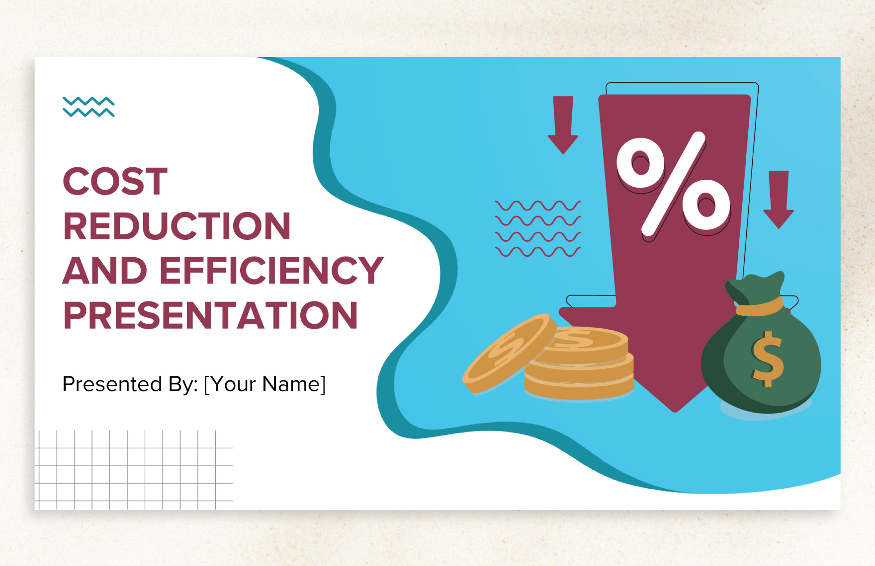 Cost Reduction and Efficiency Presentation Template