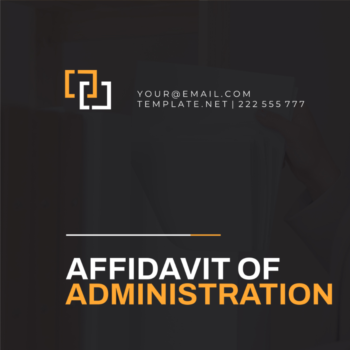 Affidavit of Administration Template