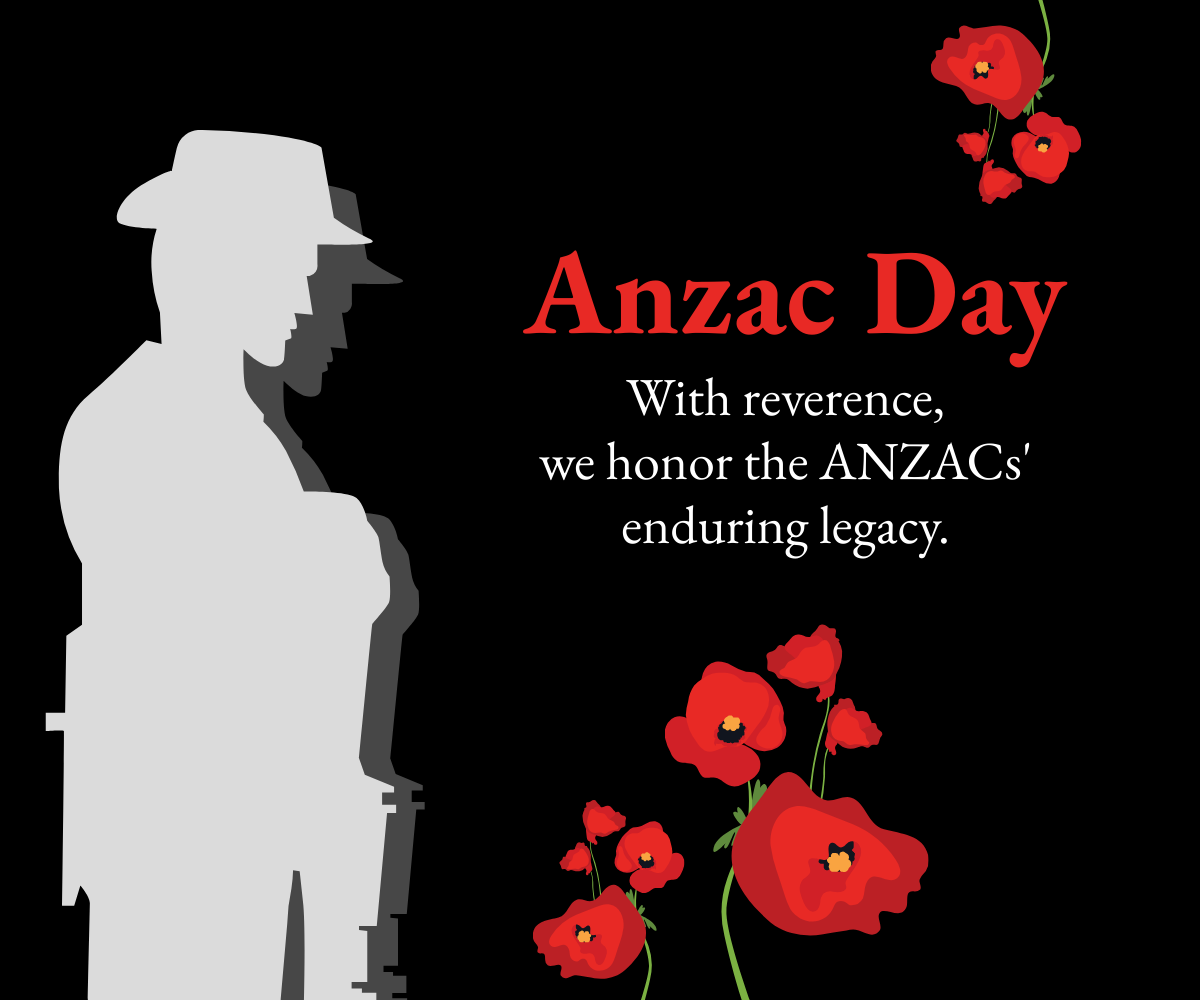 Anzac Day Ad Banner Template