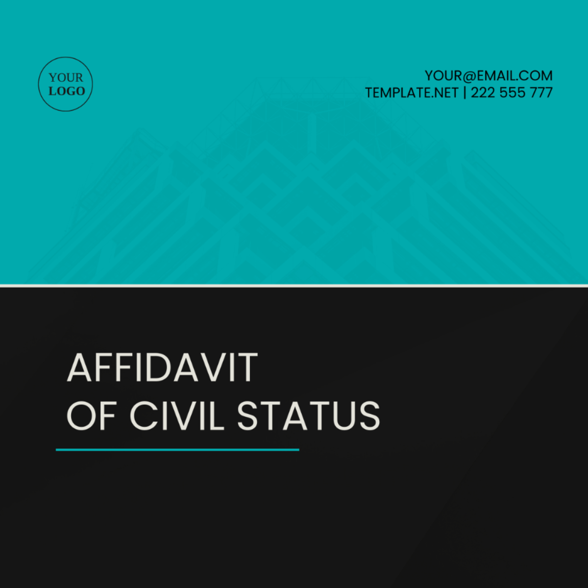 Affidavit of Civil Status Template