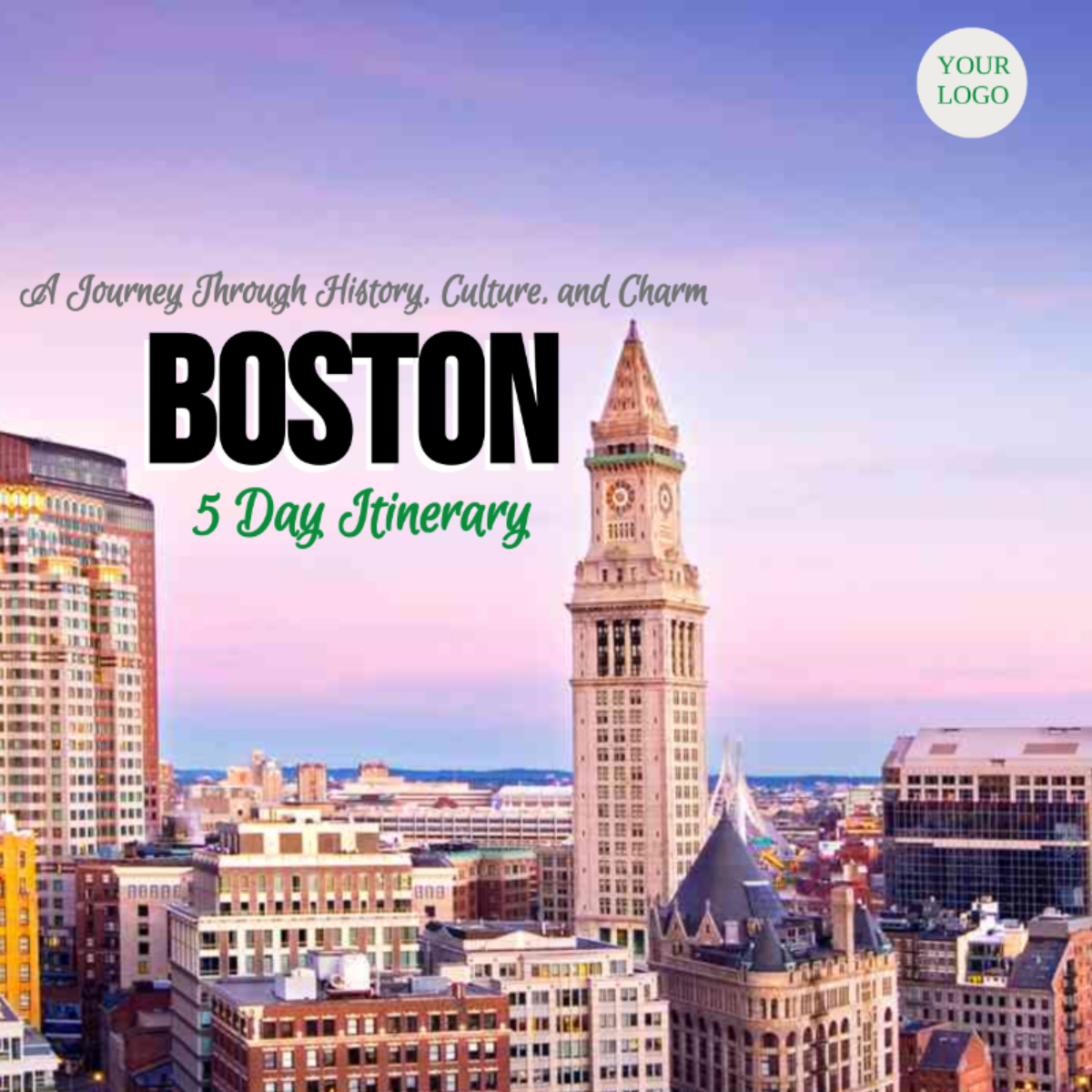 5 Day Boston Itinerary Template - Edit Online & Download