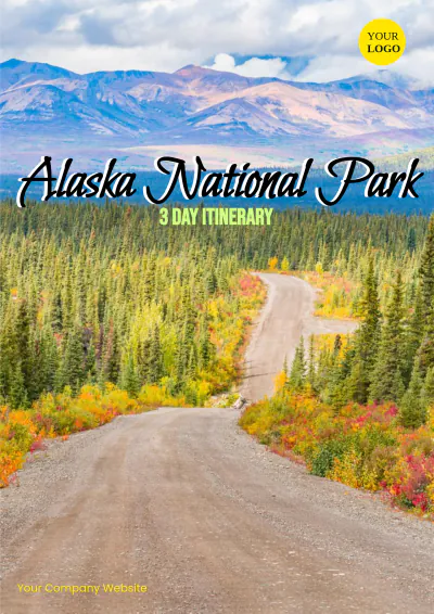 Free Alaska National Park Itinerary Template to Edit Online