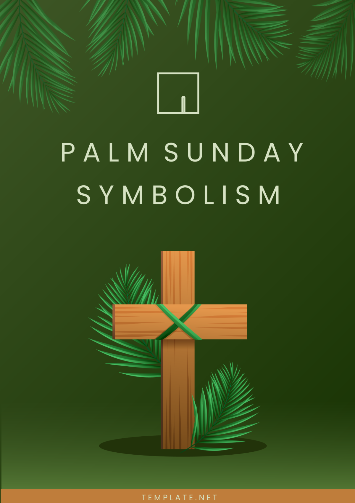 Free Palm Sunday Symbolism Cover Page Template