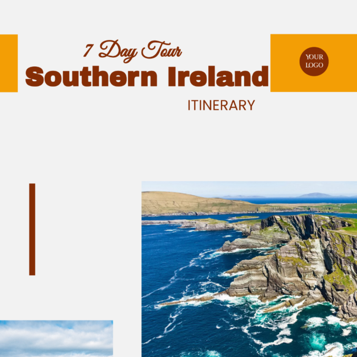 7 Day Southern Ireland Itinerary Template - Edit Online & Download