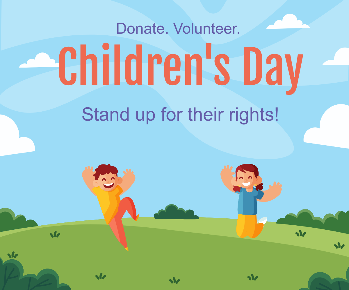 Free Children's Day Ad Banner Template