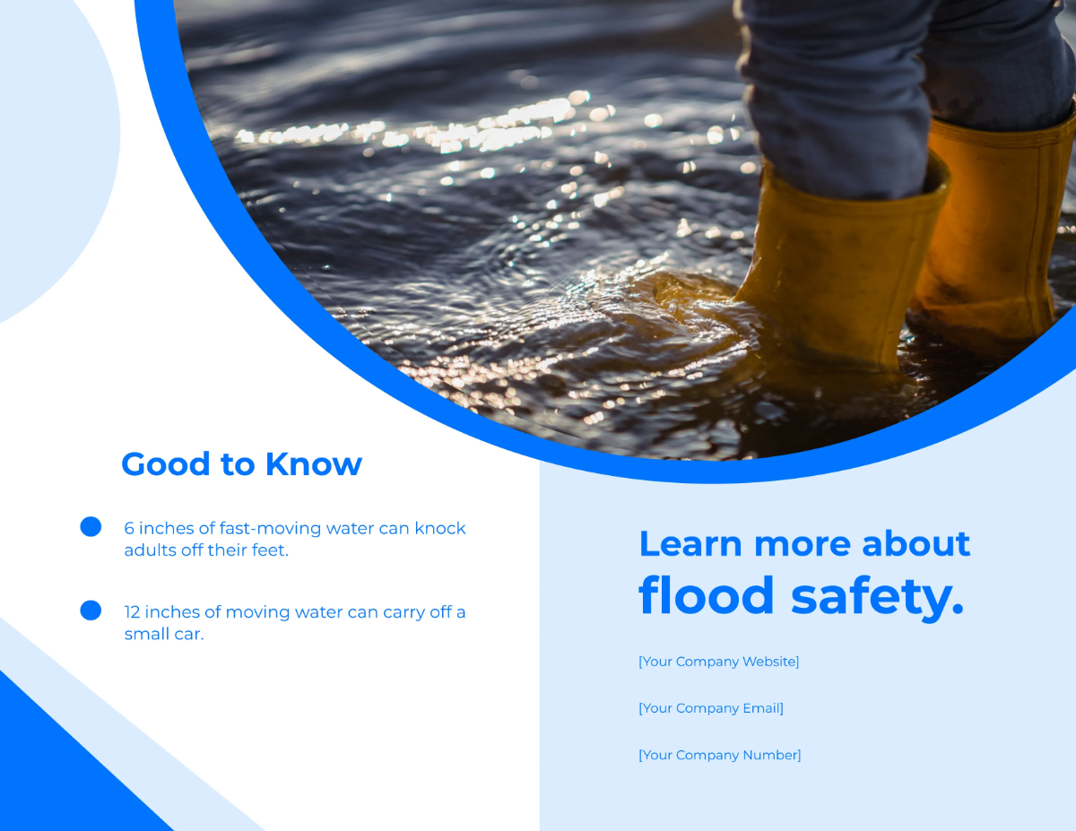 Free Flood Preparedness Brochure Template to Edit Online