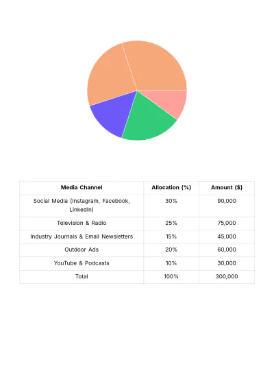 Free Advertising Large-Scale Event Media Plan Template to Edit Online