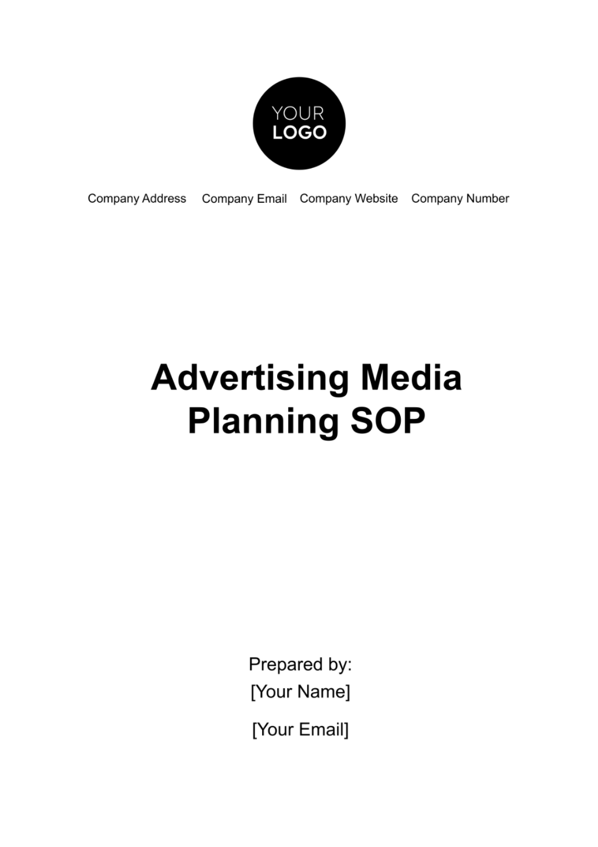 Advertising Media Planning SOP Template