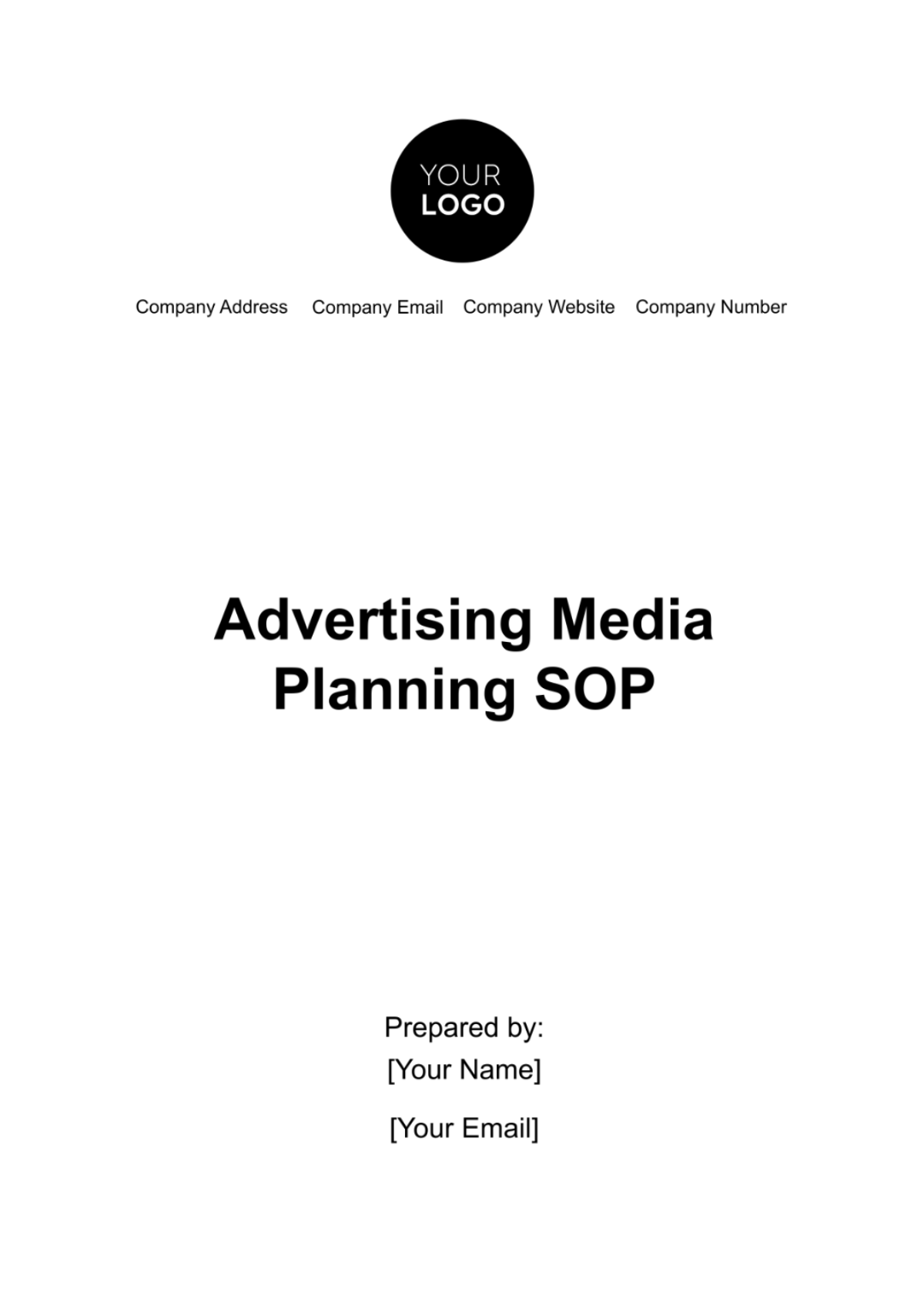 Advertising Media Planning SOP Template - Edit Online & Download