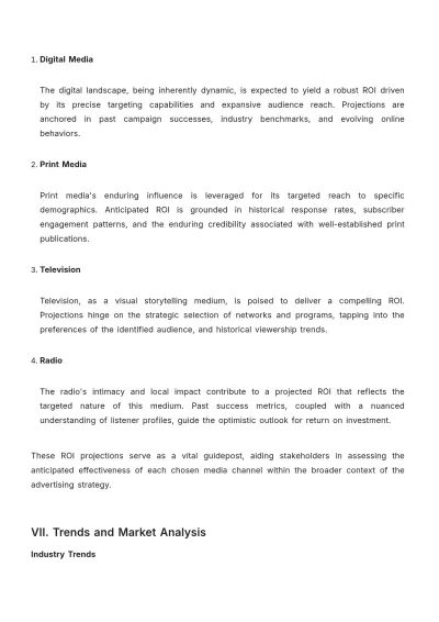 Free Advertising Media Budget Allocation Report Template to Edit Online
