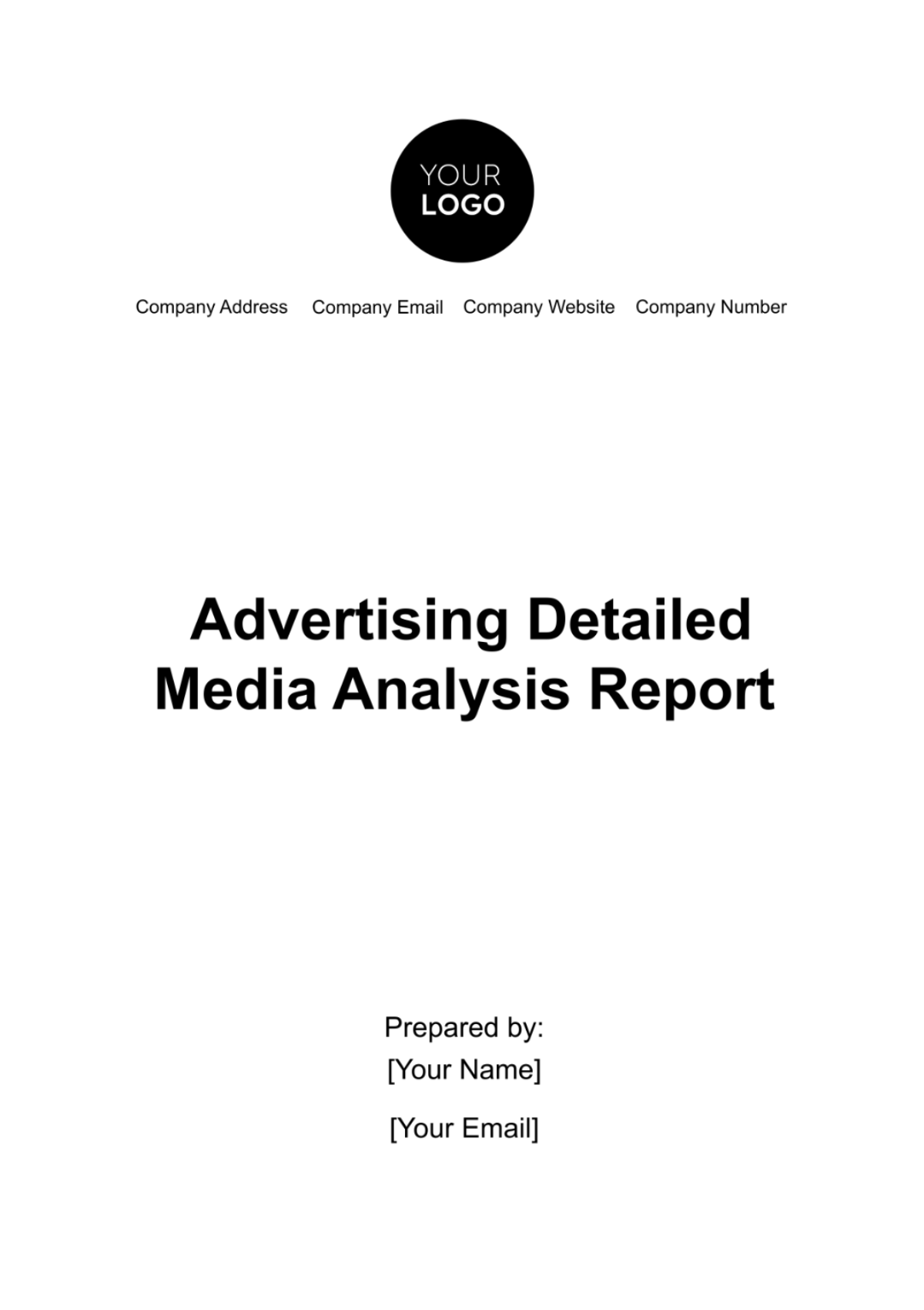 Advertising Detailed Media Analysis Report Template - Edit Online & Download