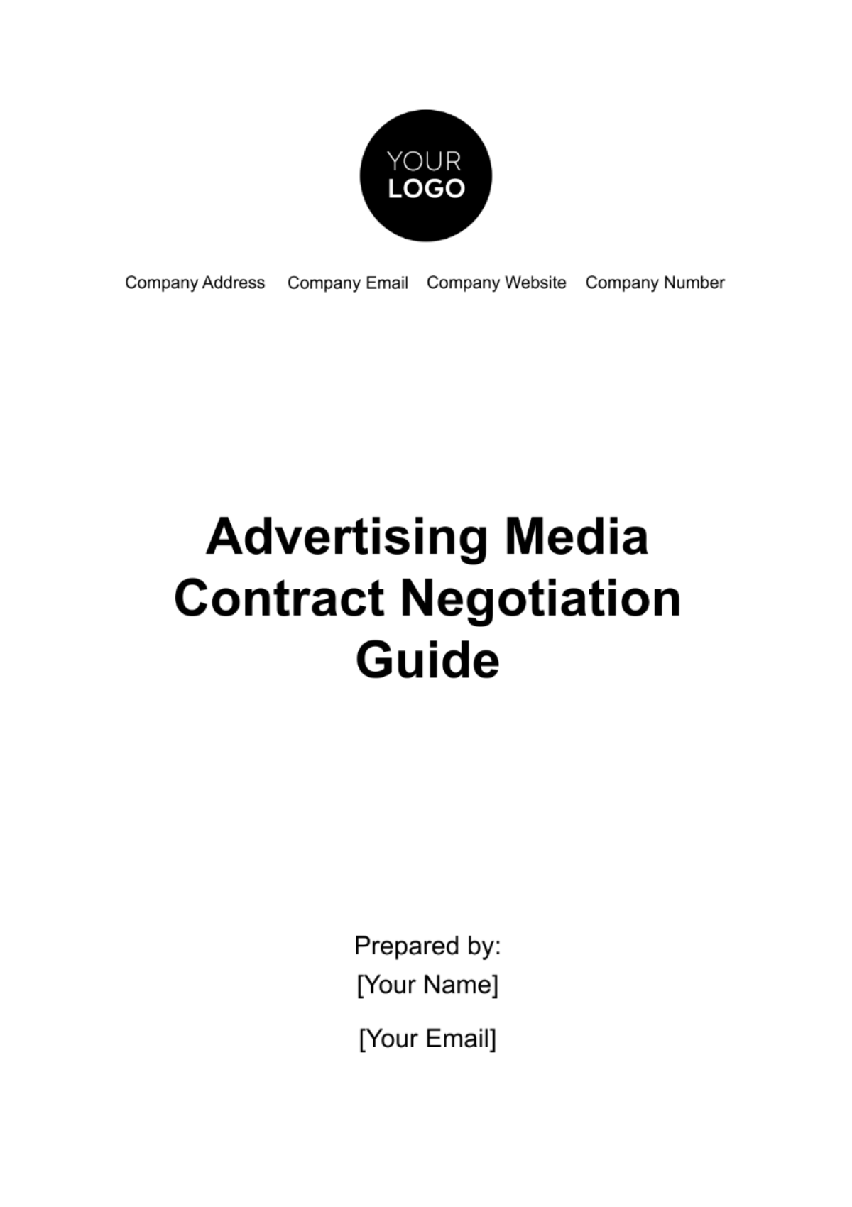 Free Advertising Media Contract Negotiation Guide Template