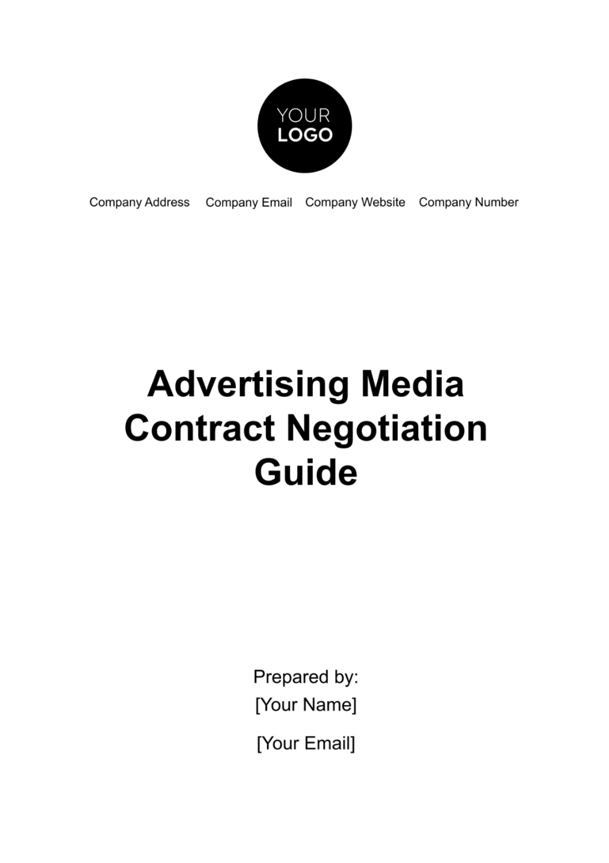 Advertising Media Contract Negotiation Guide Template - Edit Online & Download