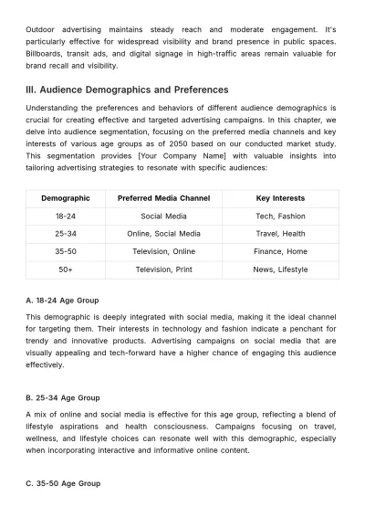 Free Advertising In-Depth Media Market Study Template to Edit Online