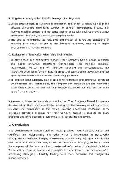Free Advertising In-Depth Media Market Study Template to Edit Online