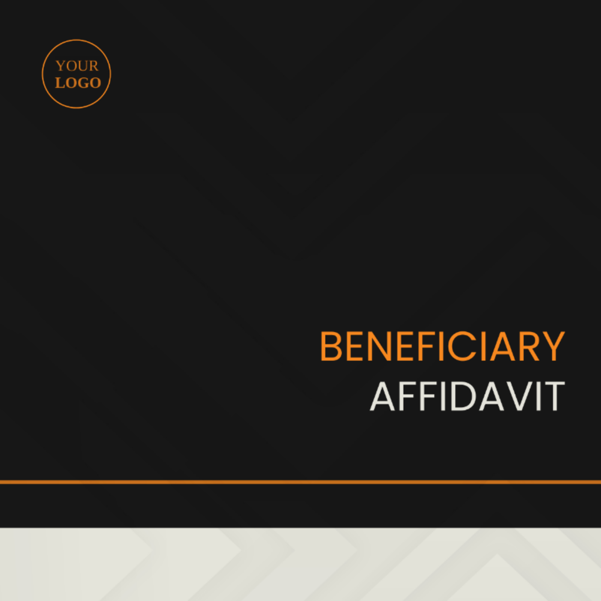 Beneficiary Affidavit Template