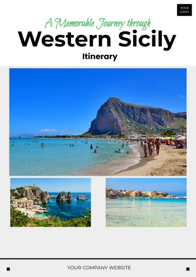 Free Western Sicily Itinerary Template to Edit Online