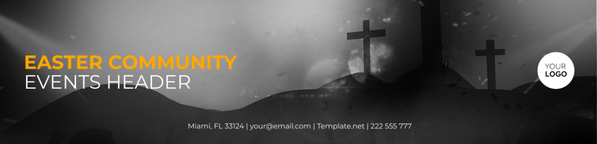 Easter Community Events Header Template