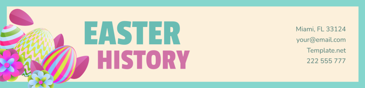 Easter History Header Template