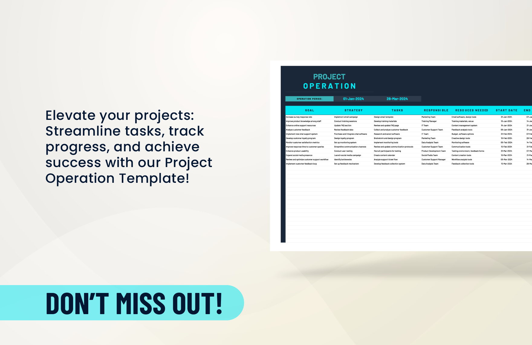 Project Operation Template