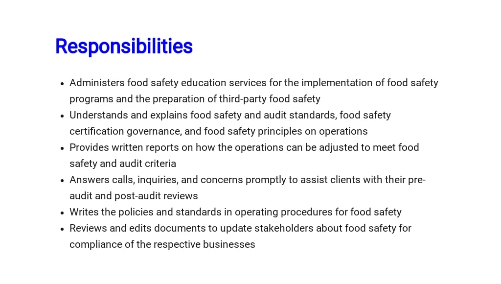 Free Food Safety Consultant Job Description Template 3.jpe