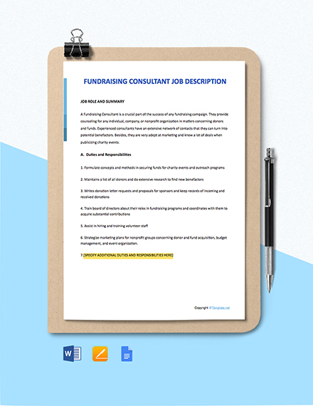 16 Free Fundraising Templates Word Doc Excel Psd Google