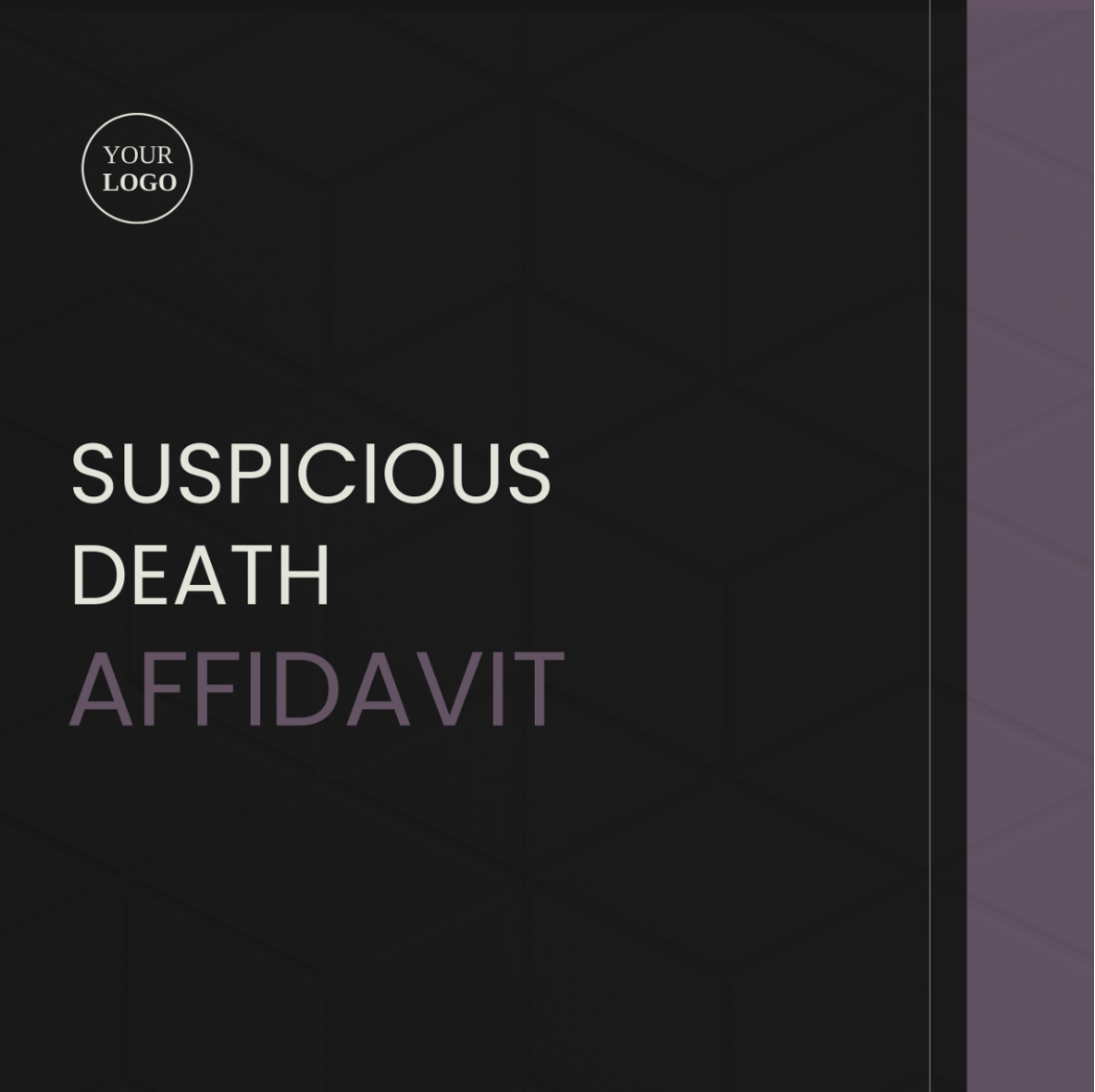 Suspicious Death Affidavit Template