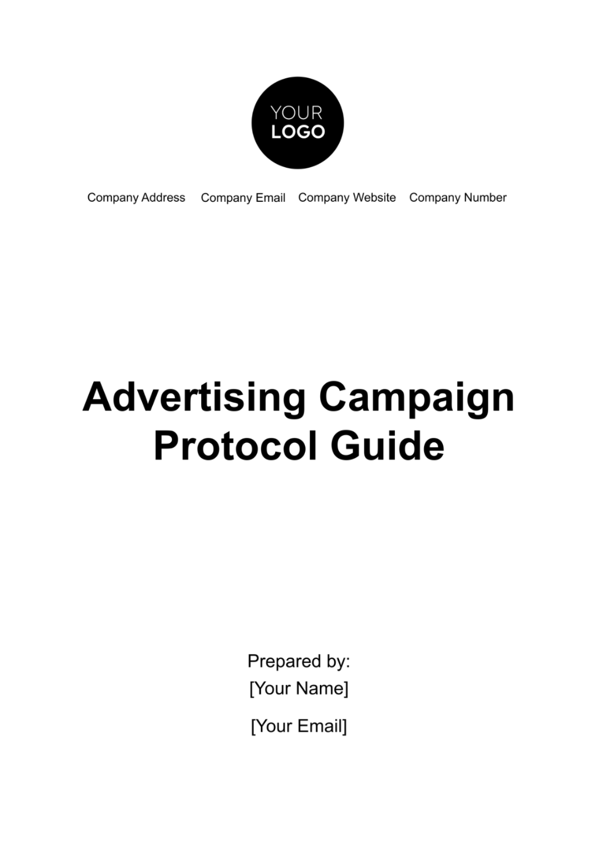 Advertising Campaign Protocol Guide Template - Edit Online & Download