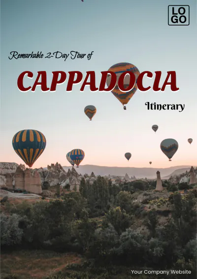 Free 2 Day Cappadocia Itinerary Template to Edit Online
