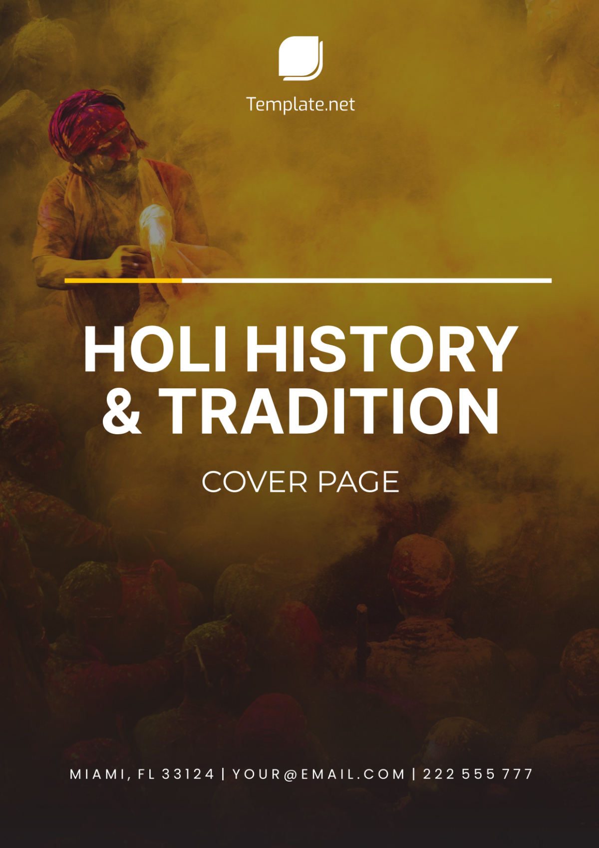 Holi History & Tradition Cover Page